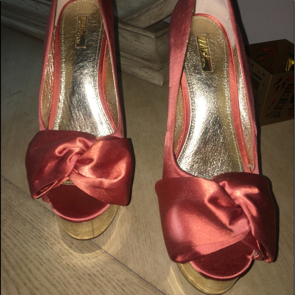 Satin Bow Platforms
